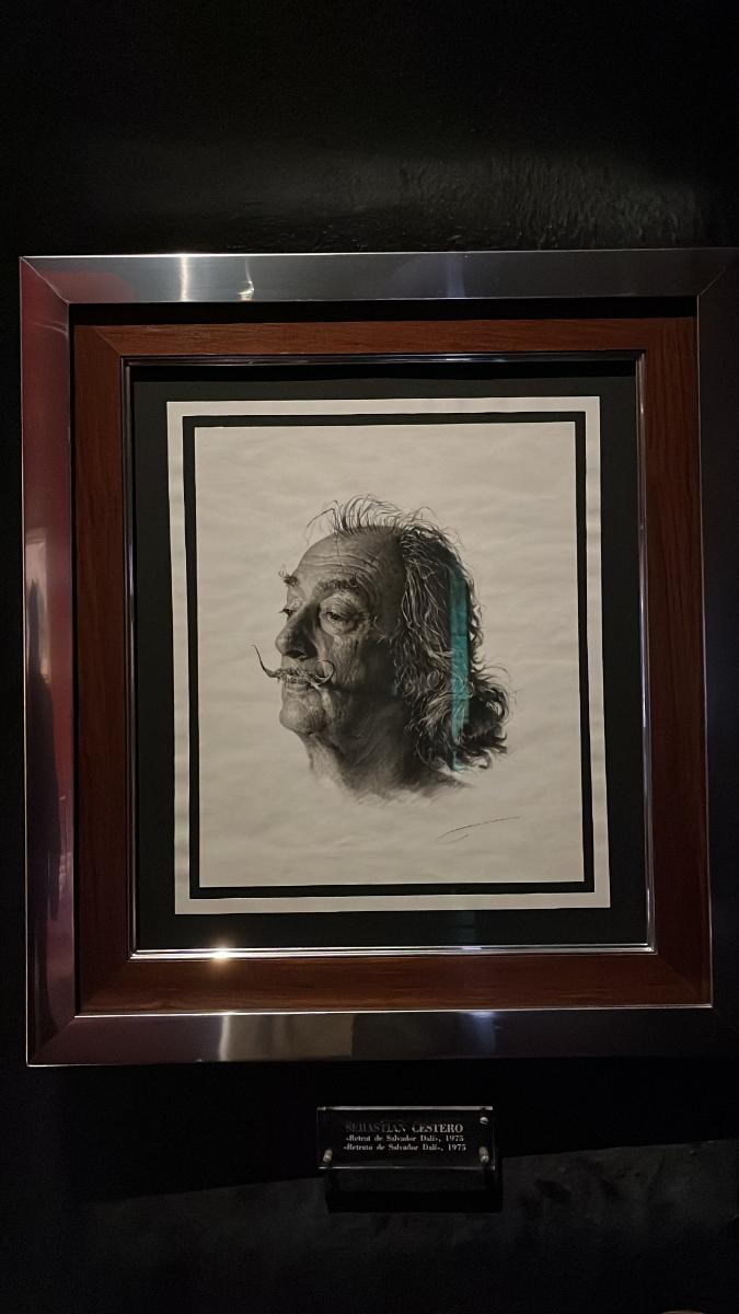 « Portrait de Salvador Dalí », Sebastián Cestero, 1975